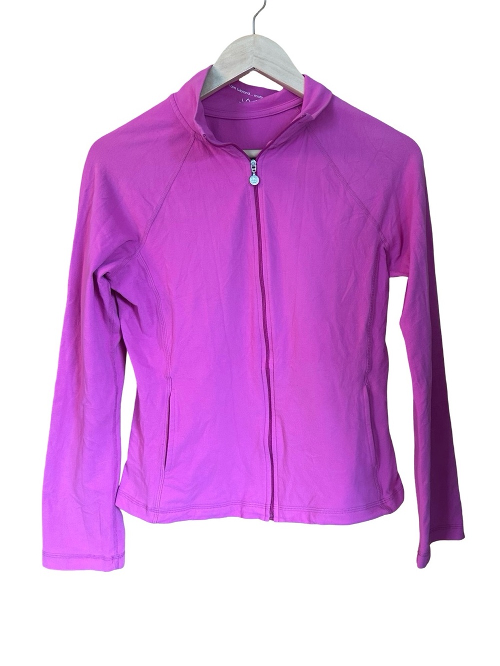Beyond Yoga Full Zip Mock Neck Active Jacket Pink S